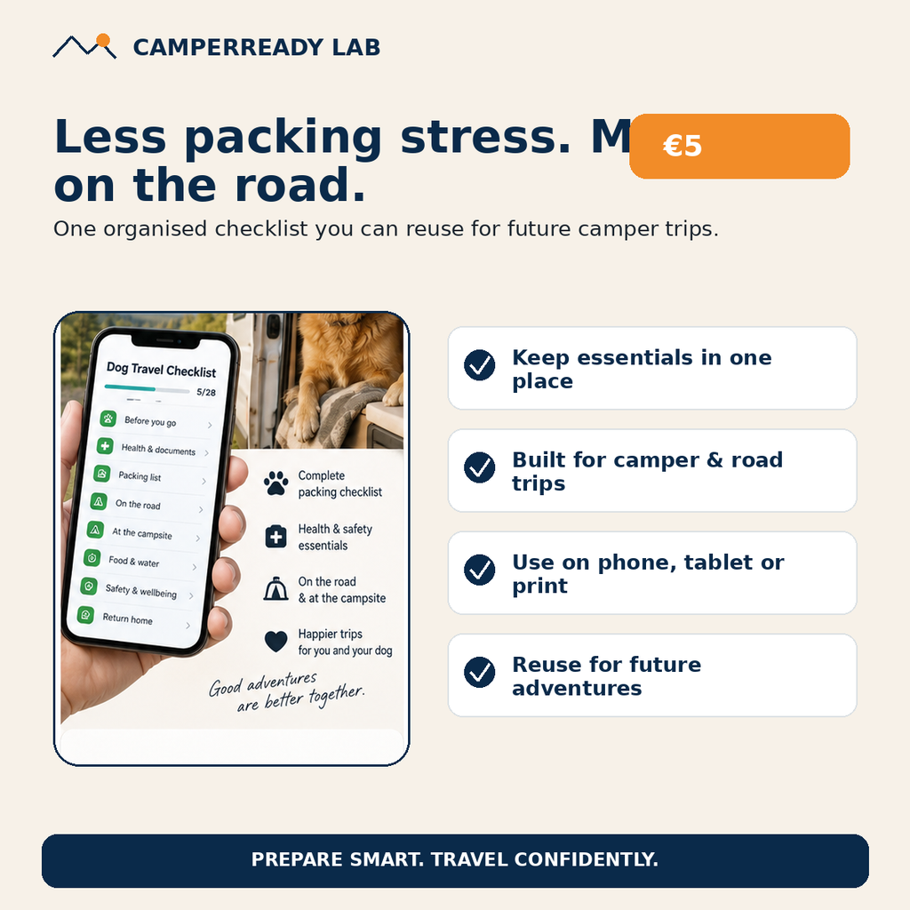 Benefits of the CamperReady Dog Camper Travel Checklist